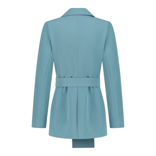 Blue Belted Blazer