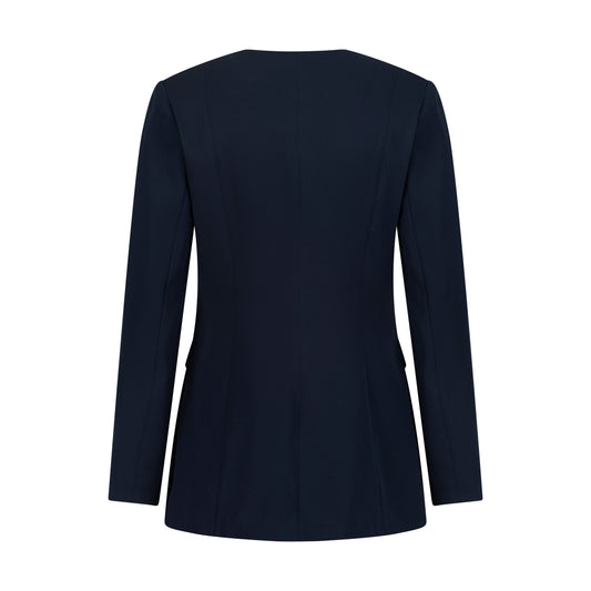 Navy Side-Button Suit