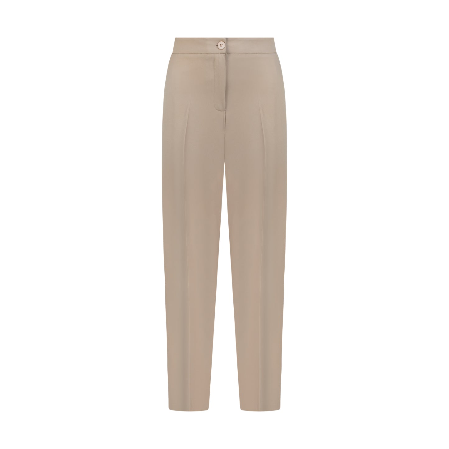 Beige Fitted Suit