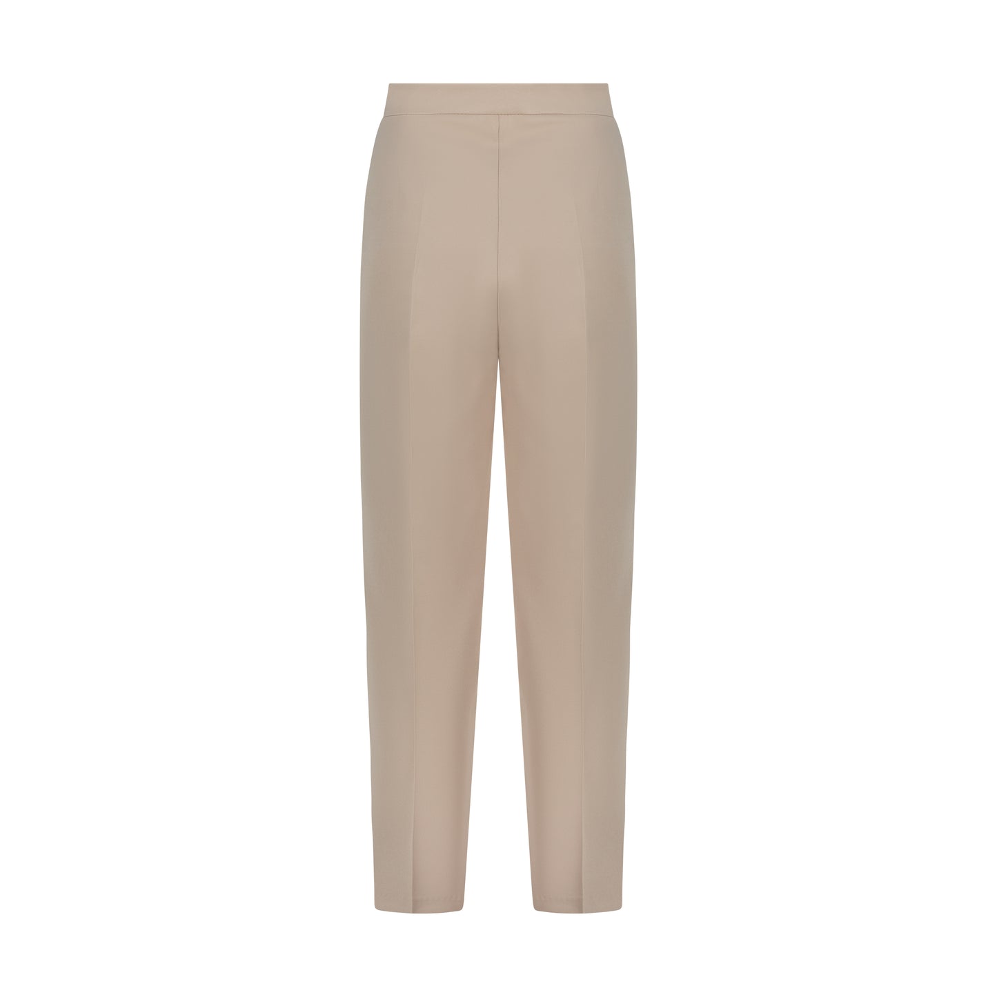 Beige Fitted Suit