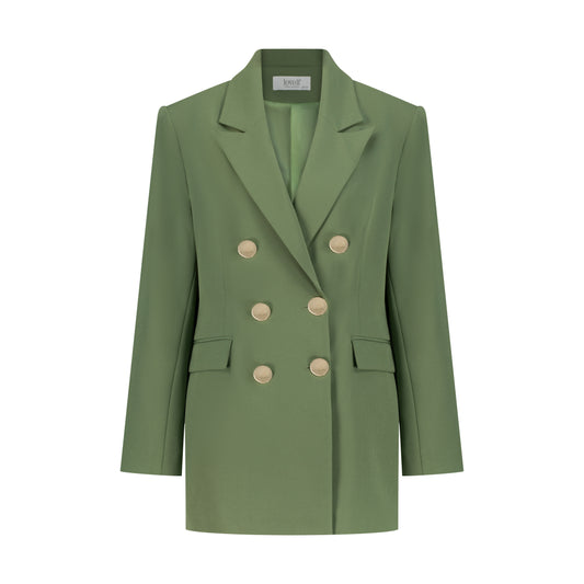 Green Buttoned Blazer