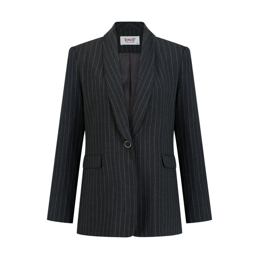 Grey Striped Suit