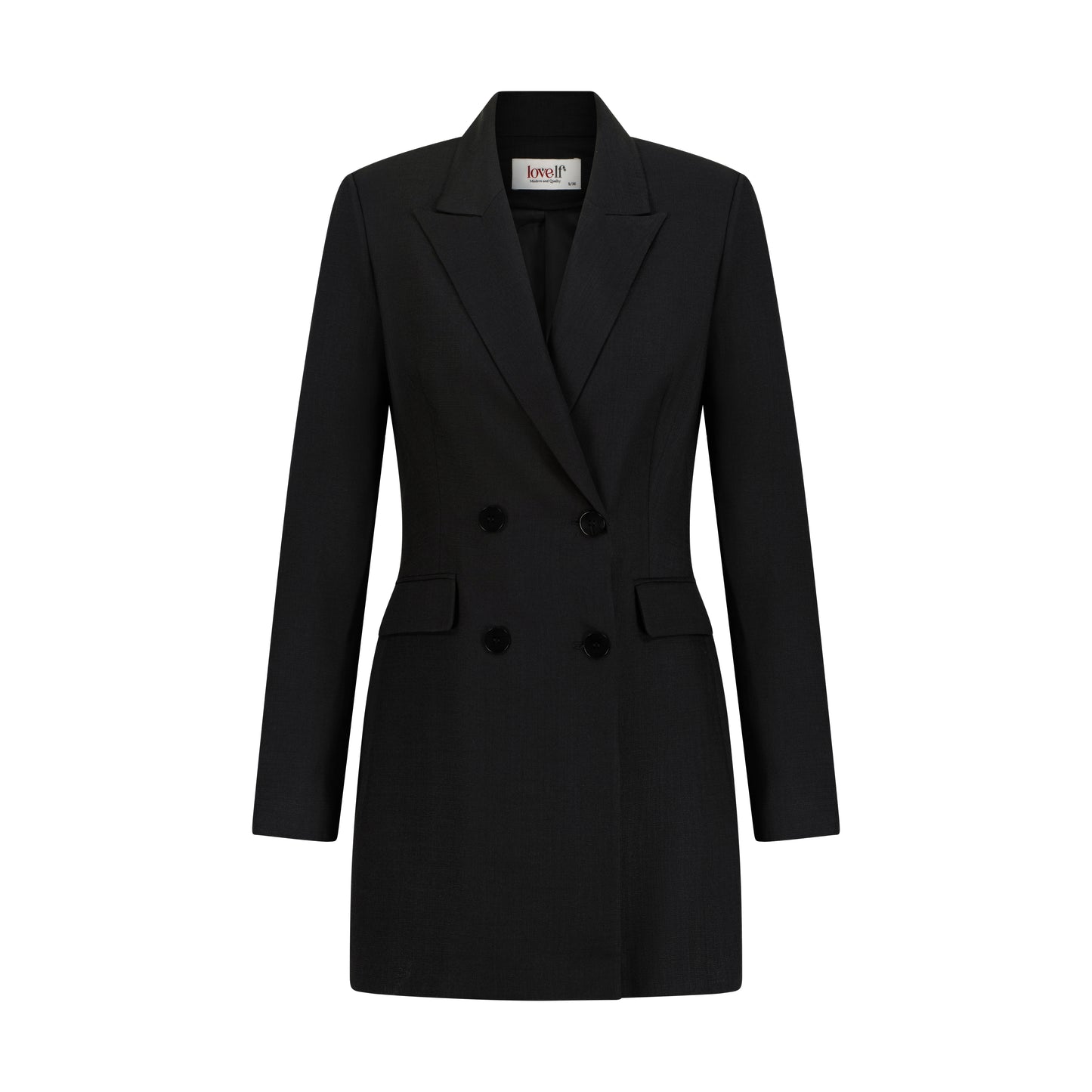 Black Longline Blazer