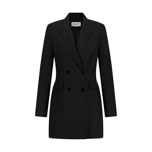 Black Longline Blazer